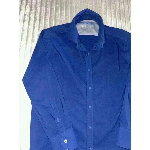 Twillory Shirt Mens Medium Athletic Athleisure BLUE Performance Stretch - Picture 1 of 9